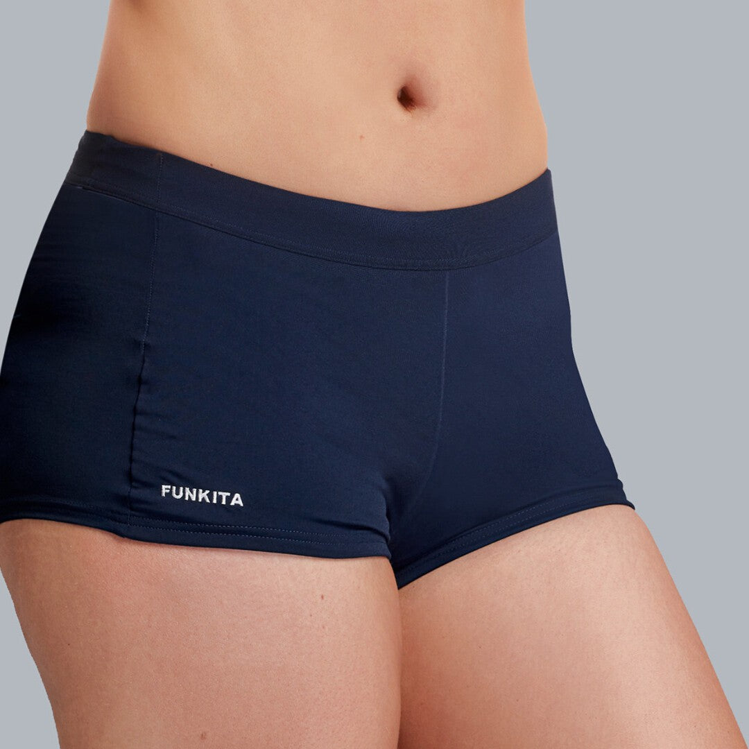 Funkita Short Brief Still Navy — Women's Training Swimwear | Swimwear Shack