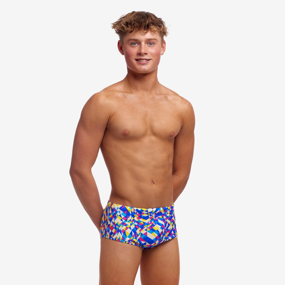 Funky Trunks Boys Sidewinder Trunks - Time Warp | Fun Boys Swimwear