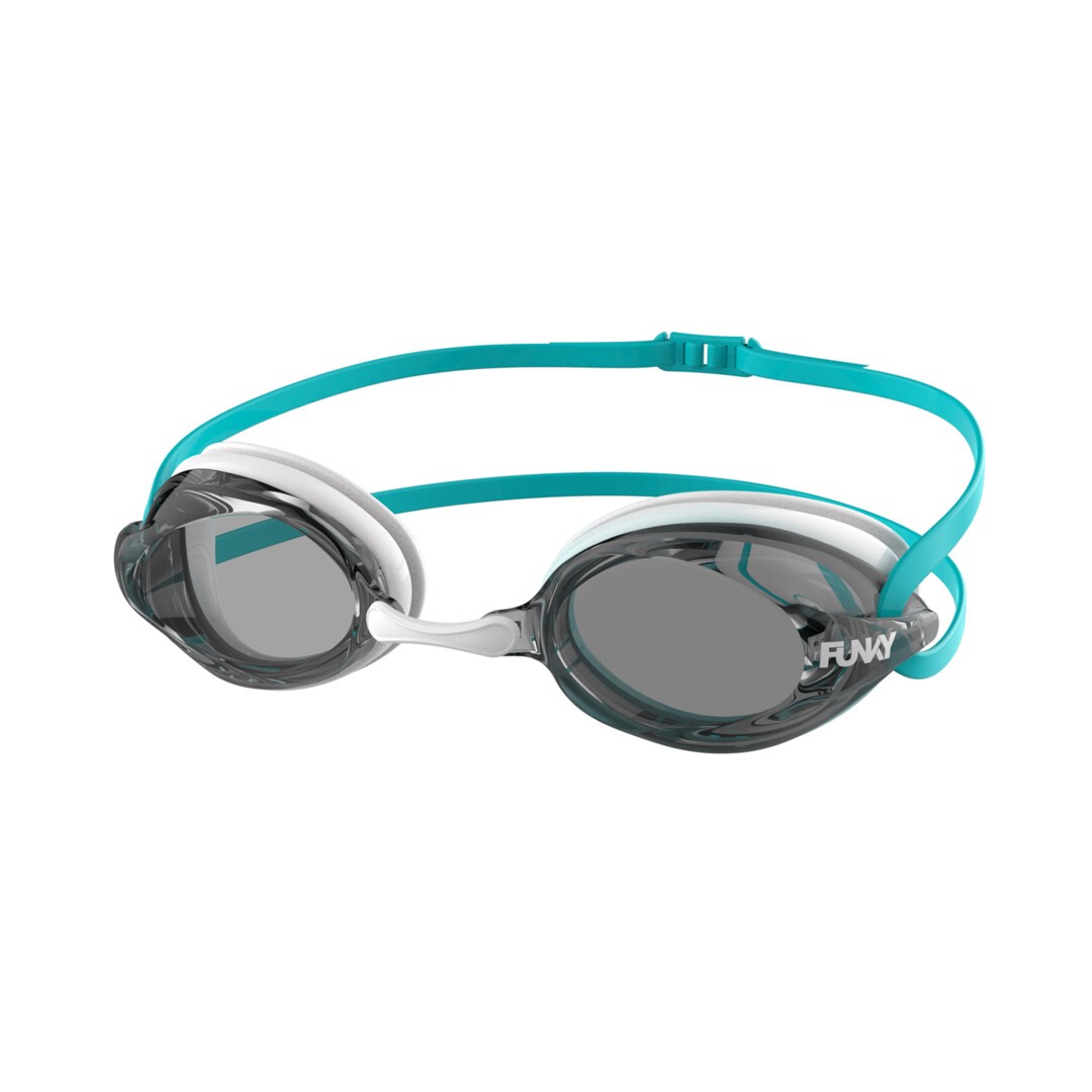 Funky Training Machine Goggle - White Wash Mirrored | Swimwear Shack