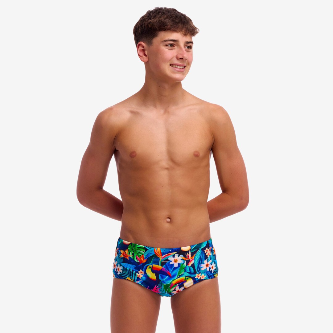 Funky Trunks Boys Sidewinder Trunks Birdie Wordie
