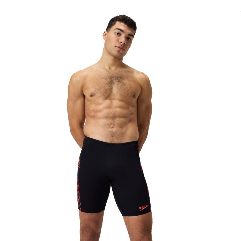 Speedo Men's Tech Panel Jammer | Durable Performance Swimwear