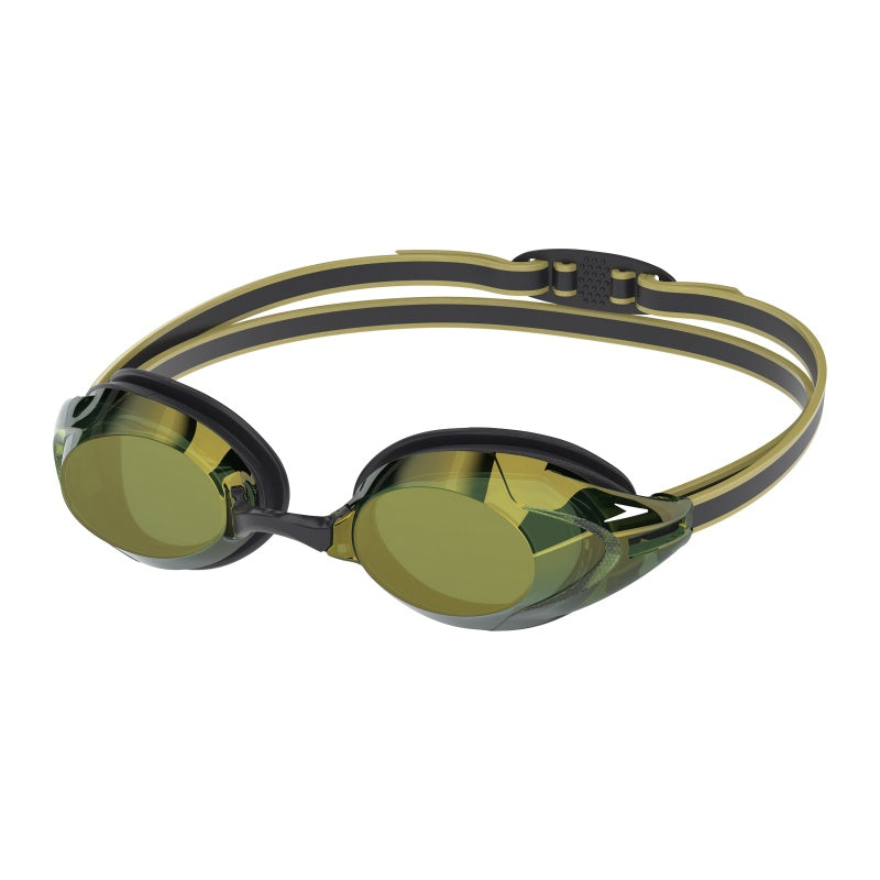 Speedo Vanquisher 3.0 Mirror Goggles – Black/Emerald/Gold | Swimwear Shack