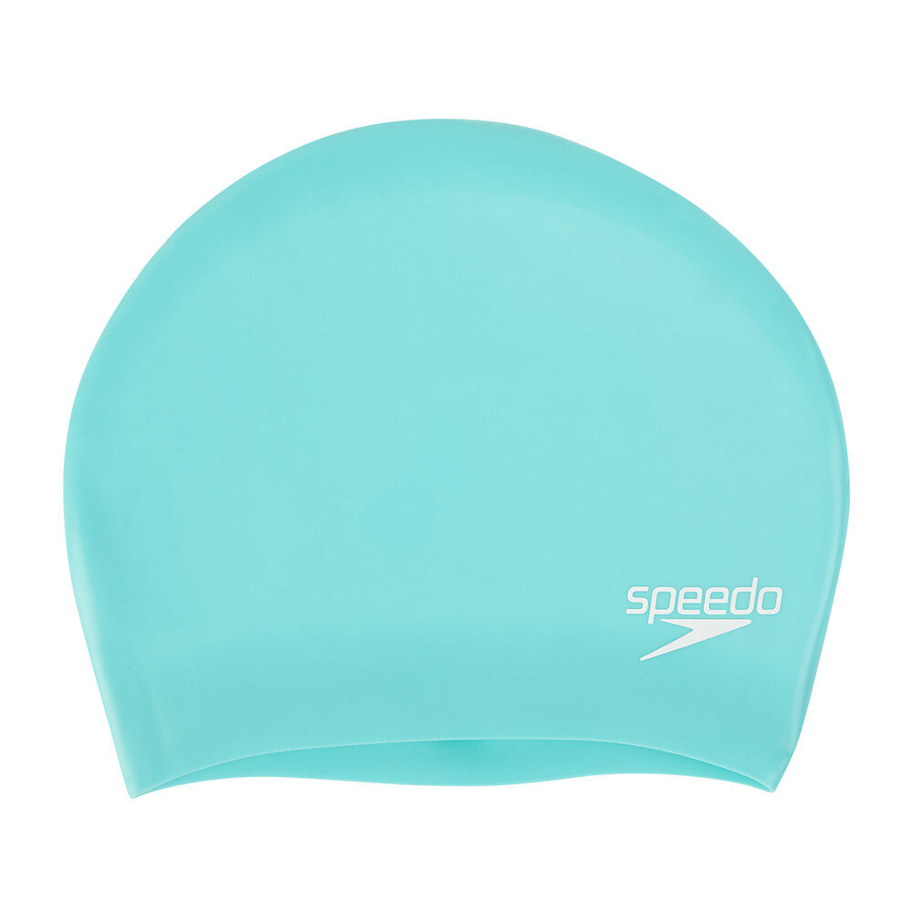 Speedo Long Hair Cap – Grey Spearmint | Comfortable Swim Cap – Swimwear Shack