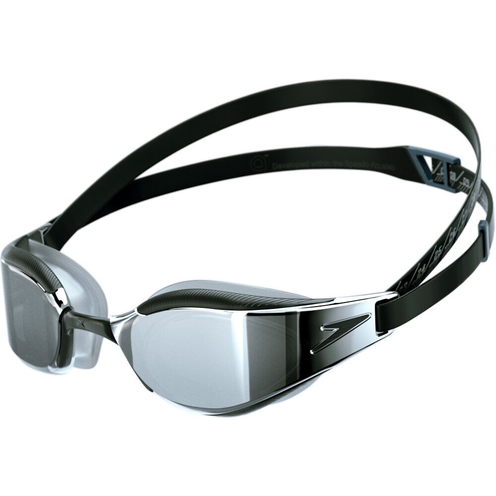 Speedo Fastskin Hyper Elite Mirror Goggle – Black/Silver | Racing Swim Goggles – Swimwear Shack