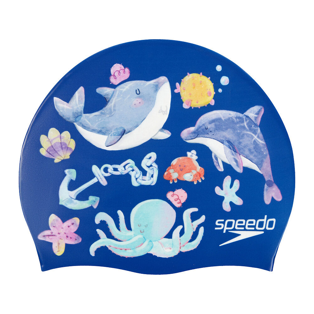 Speedo Junior Printed Cap | Fun & Durable Swim Cap for Kids
