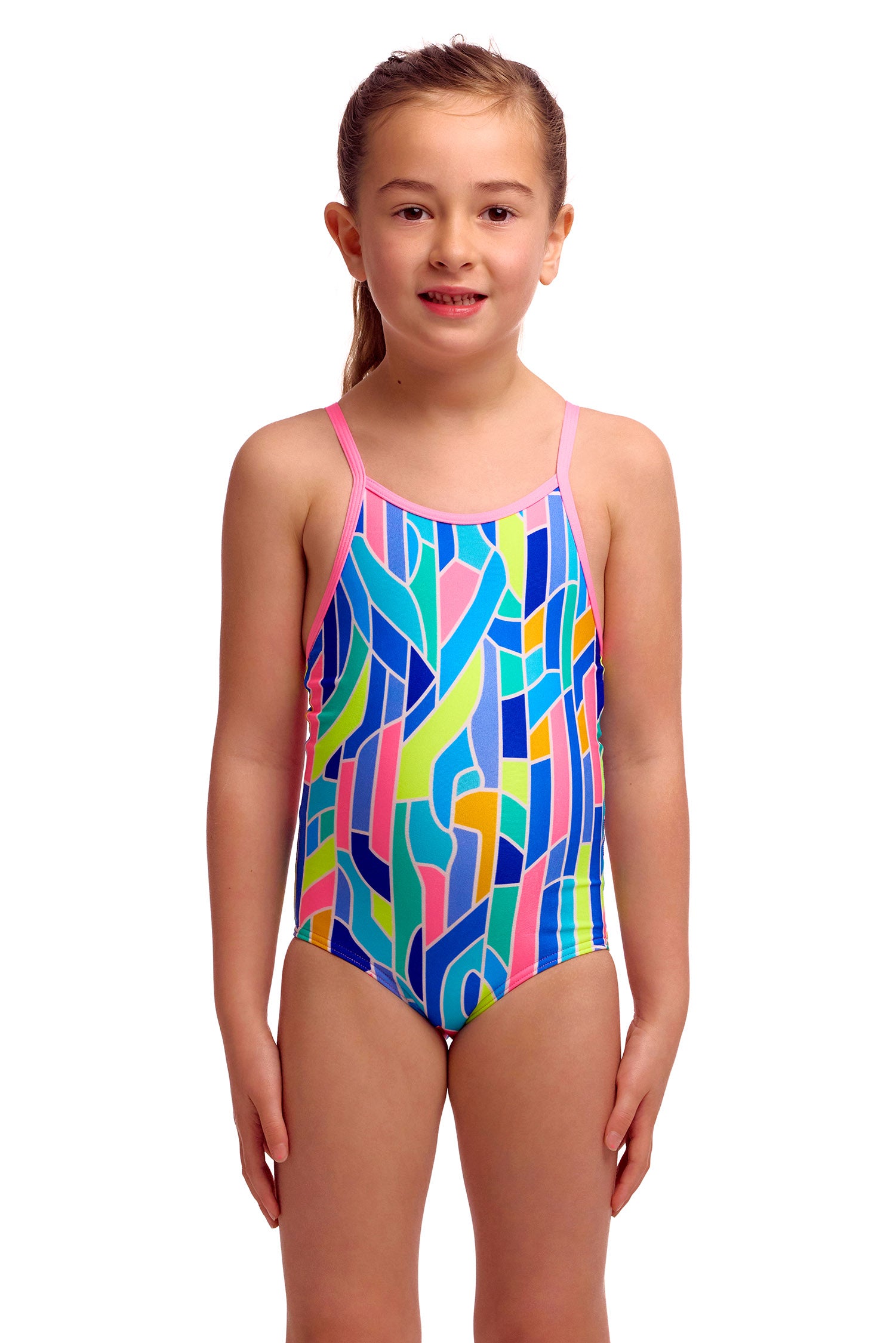 Toddler Girl's Printed One Piece Pillared