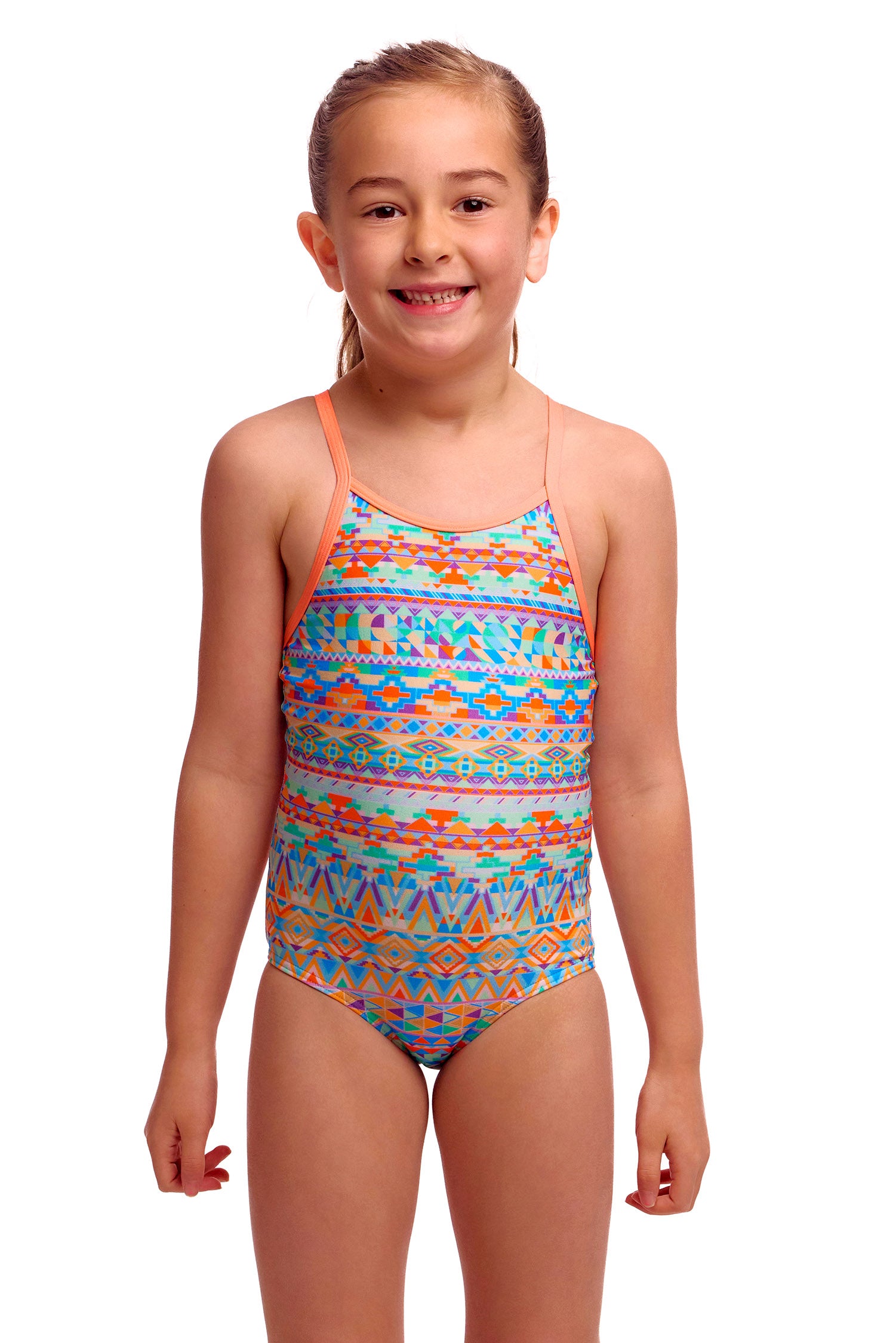 Toddler Girl's Printed One Piece Ship Shape