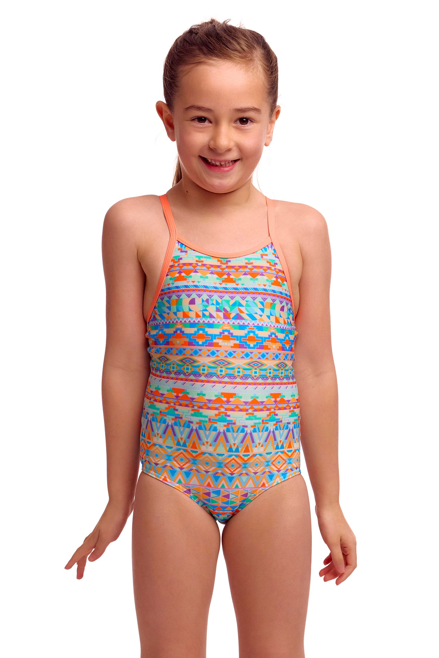 Toddler Girl's Printed One Piece Ship Shape