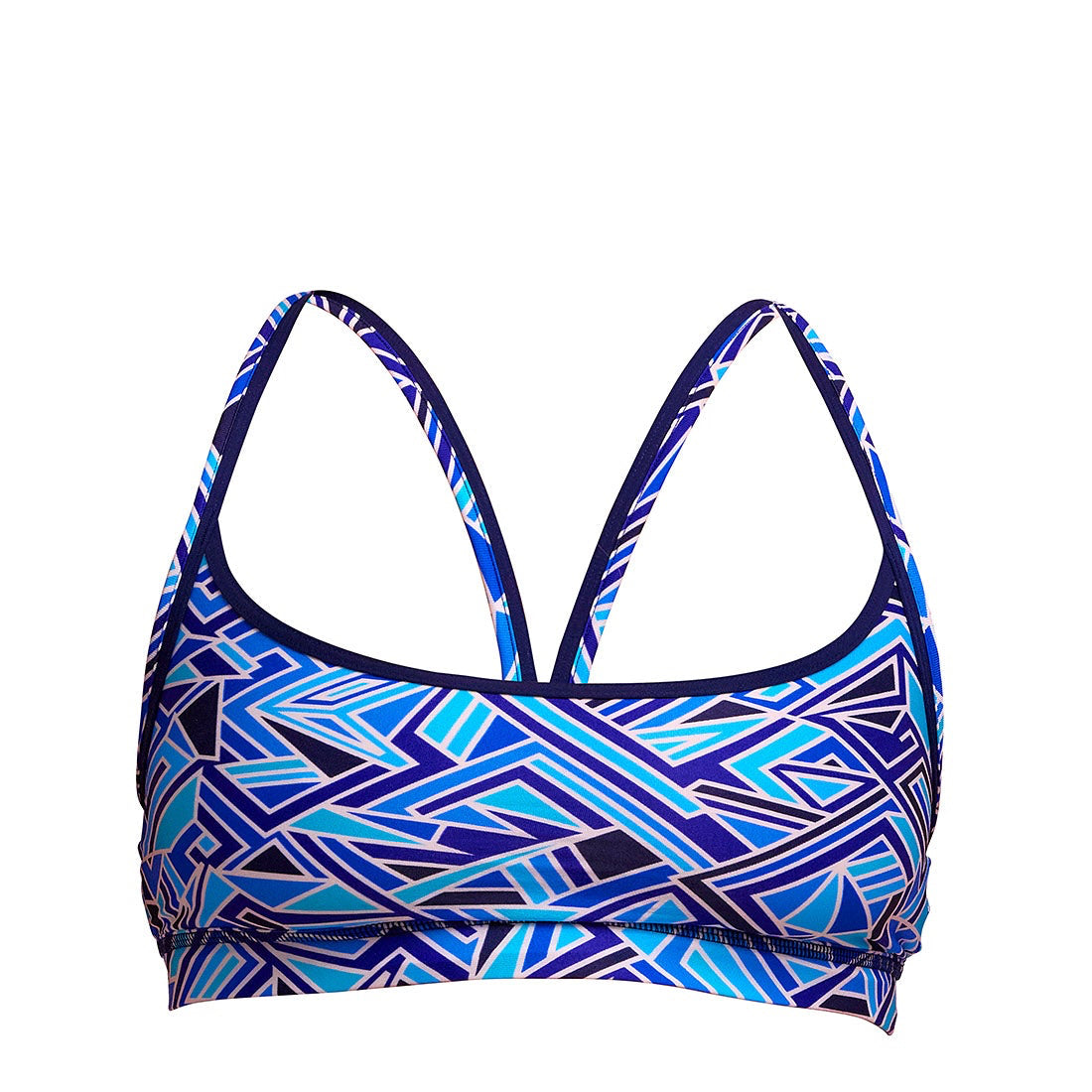 Ladies Sports Top Blue Bits