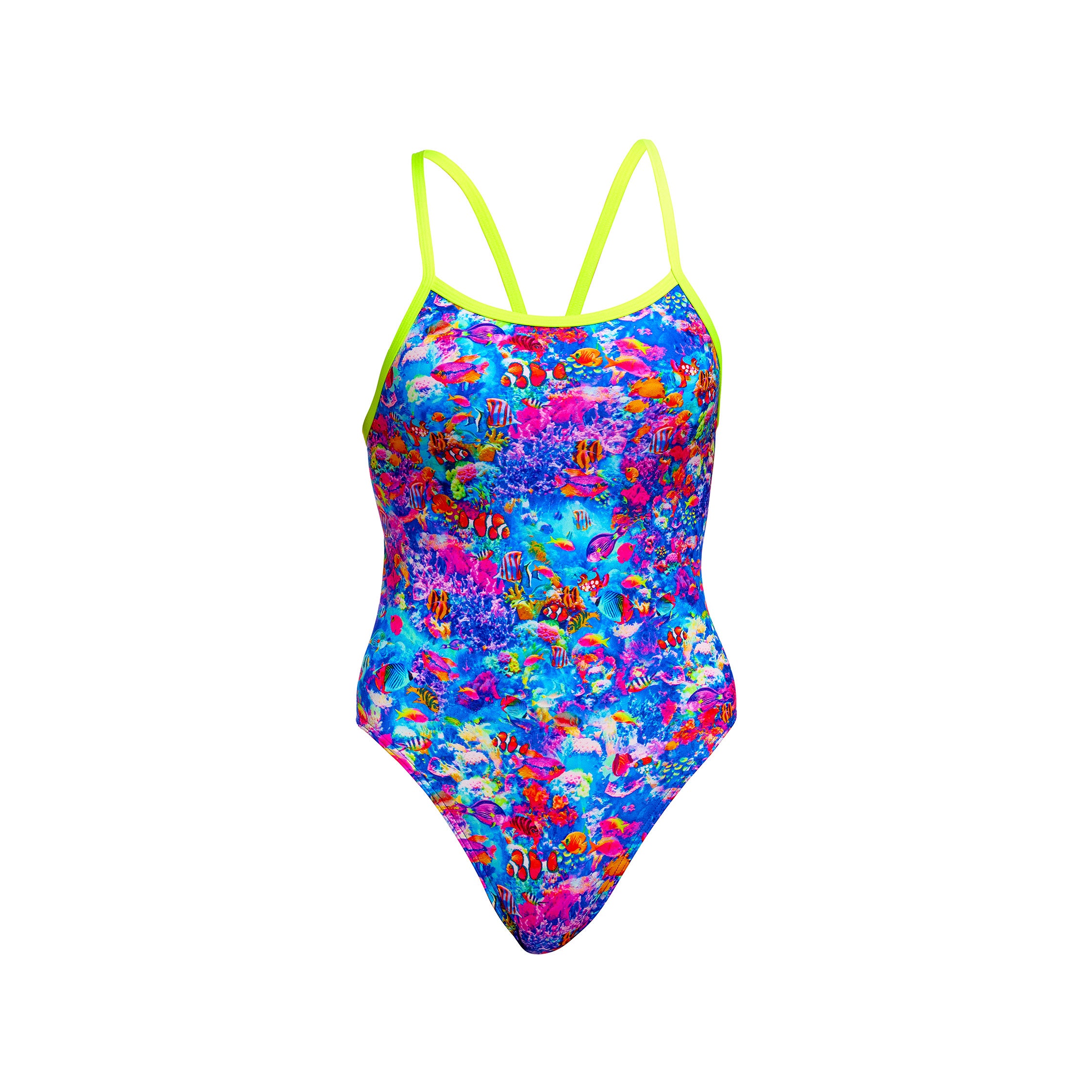 Girl's Single Strap One Piece Sea Life