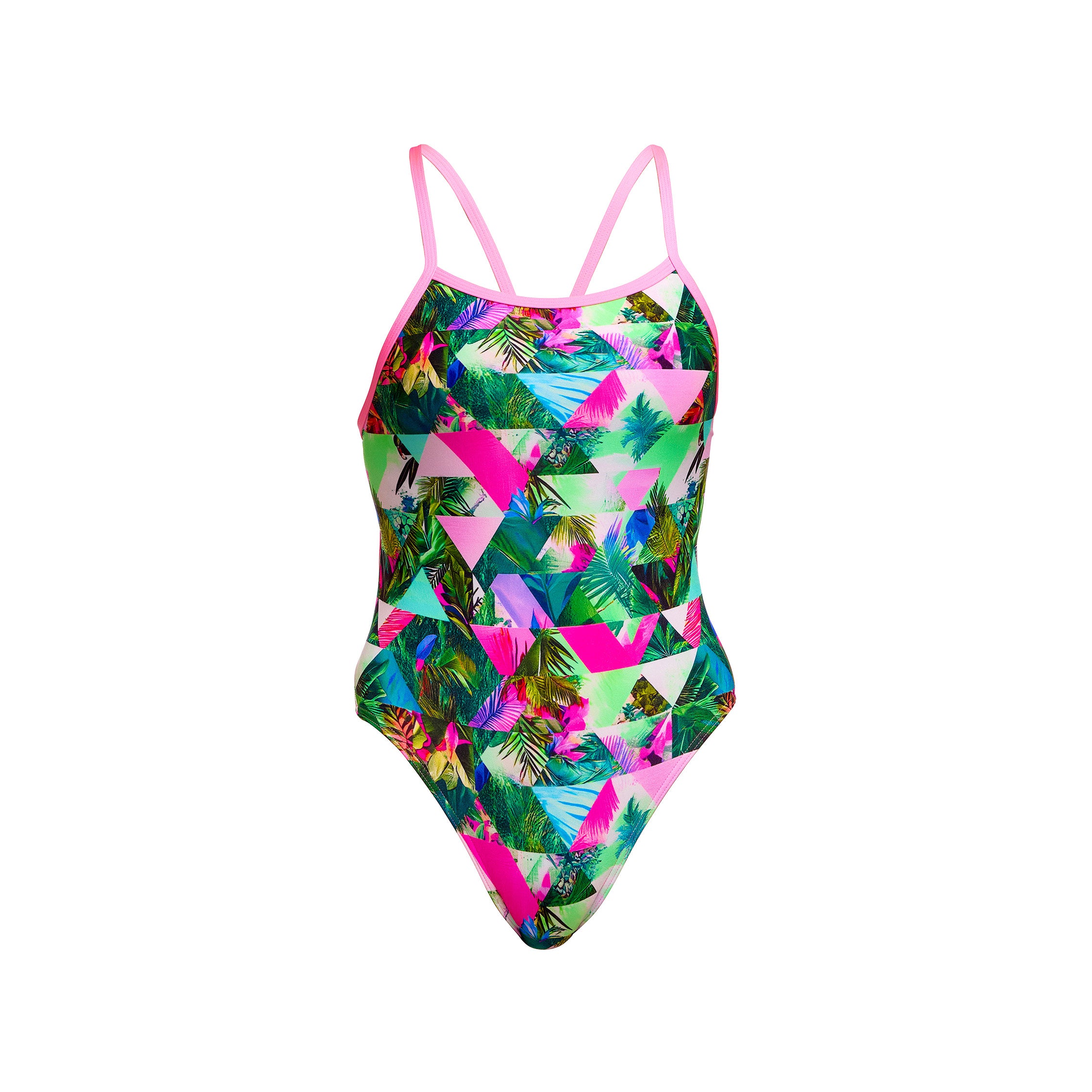 Girl's Single Strap One Piece Sub Lime
