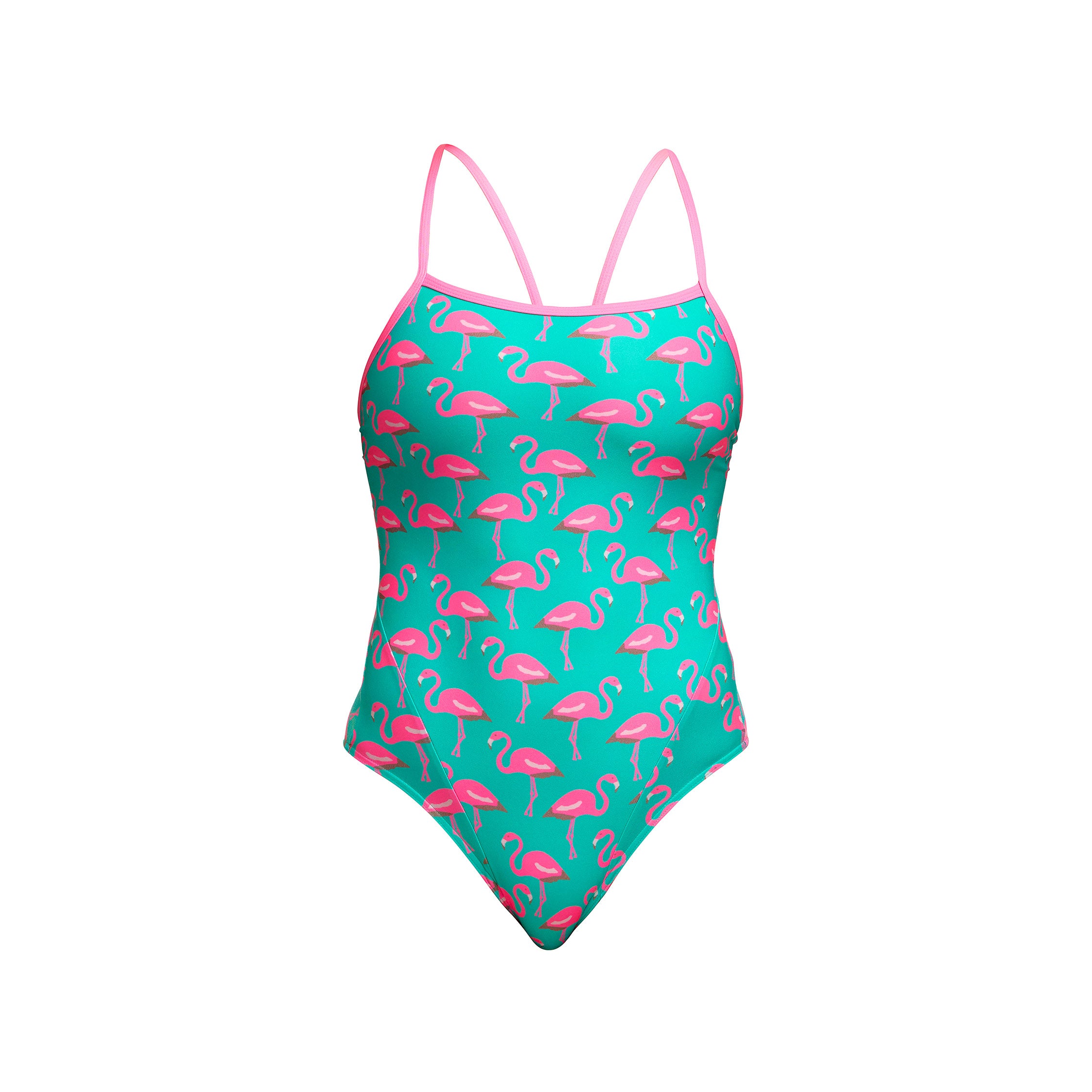 Ladies Single Strap One Piece Go Flamingo!