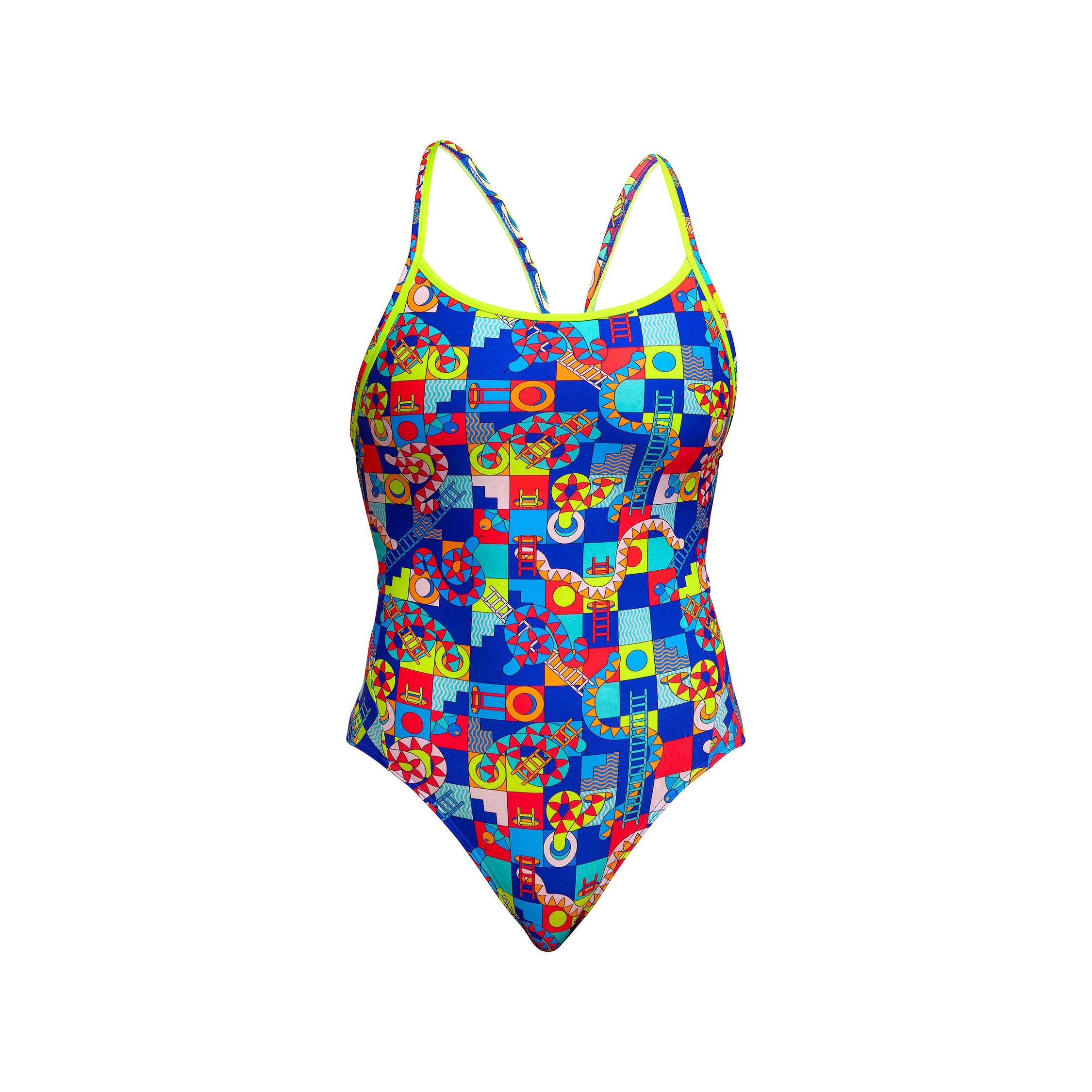 Ladies Diamond Back One Piece Bored Games