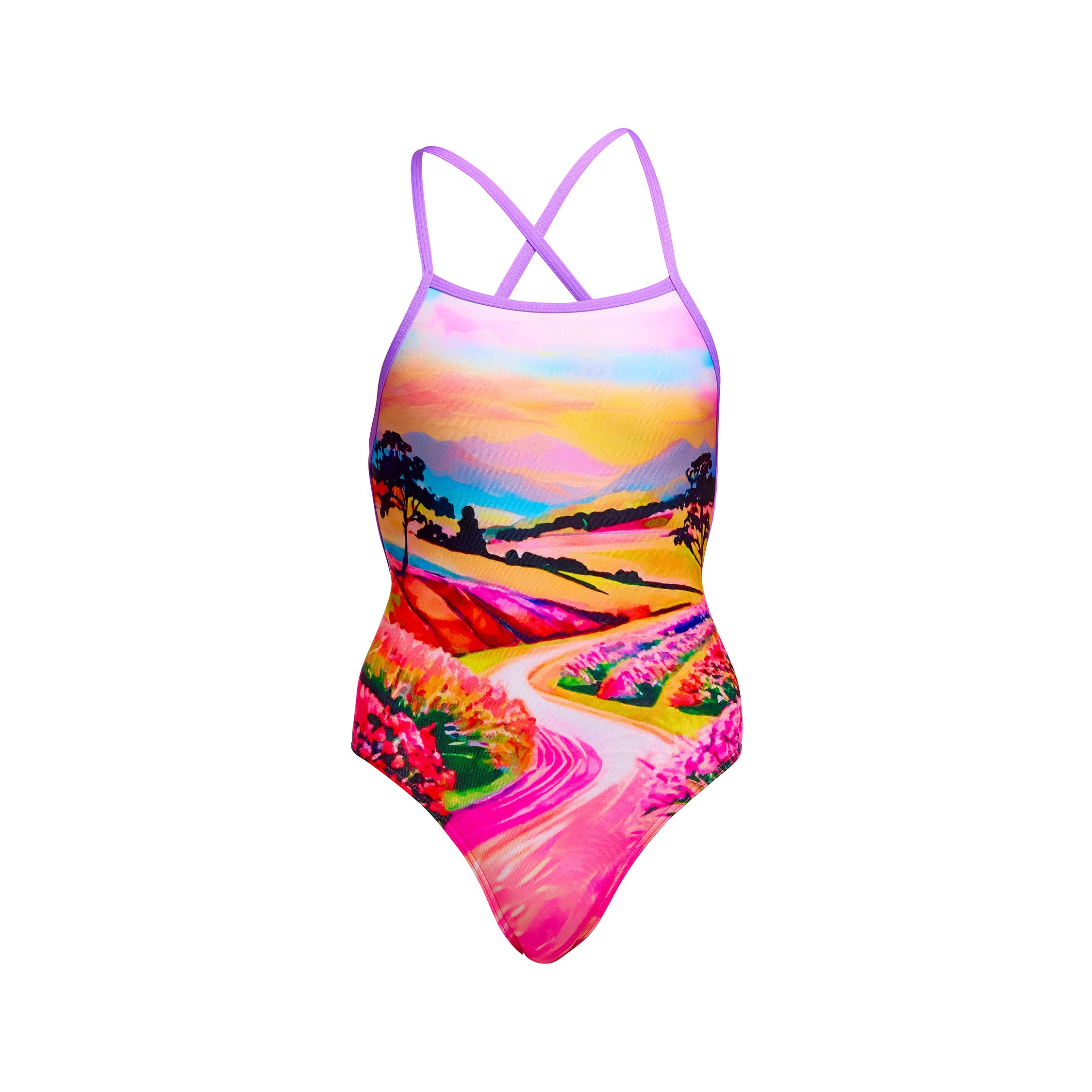 Girl's Strapped In One Piece Meadow Made