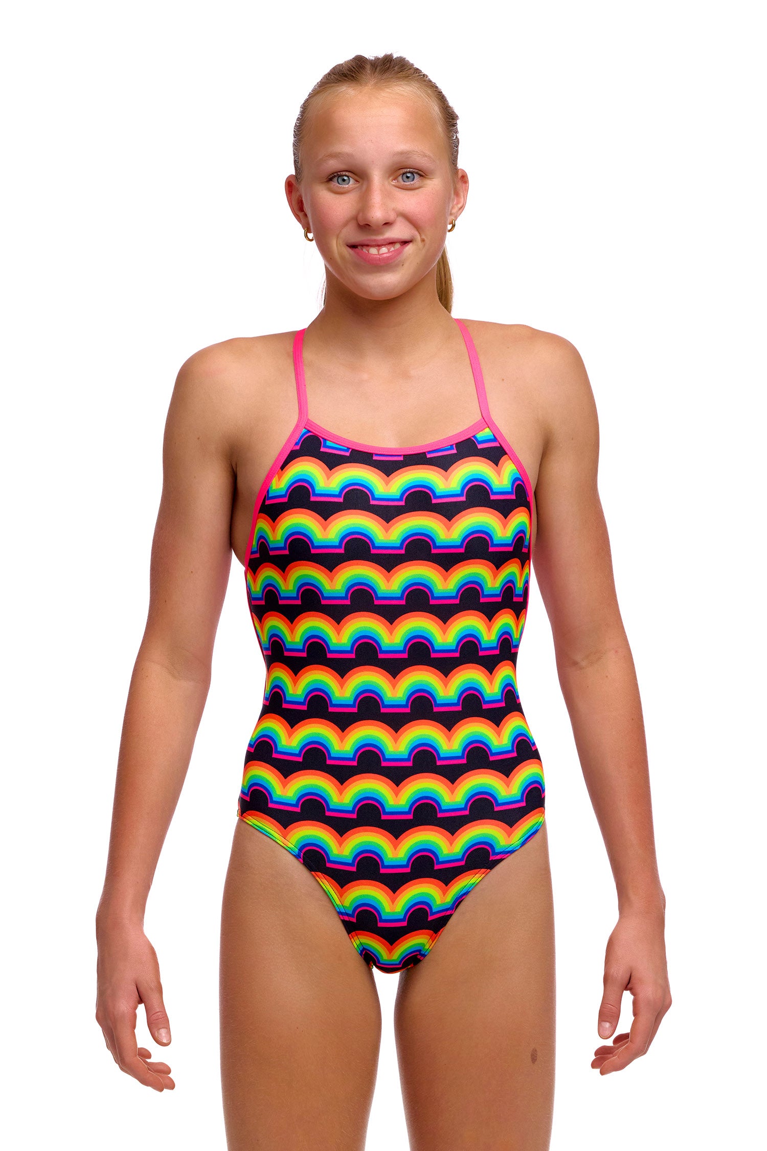 Girl's Strapped In One Piece Rainbowie