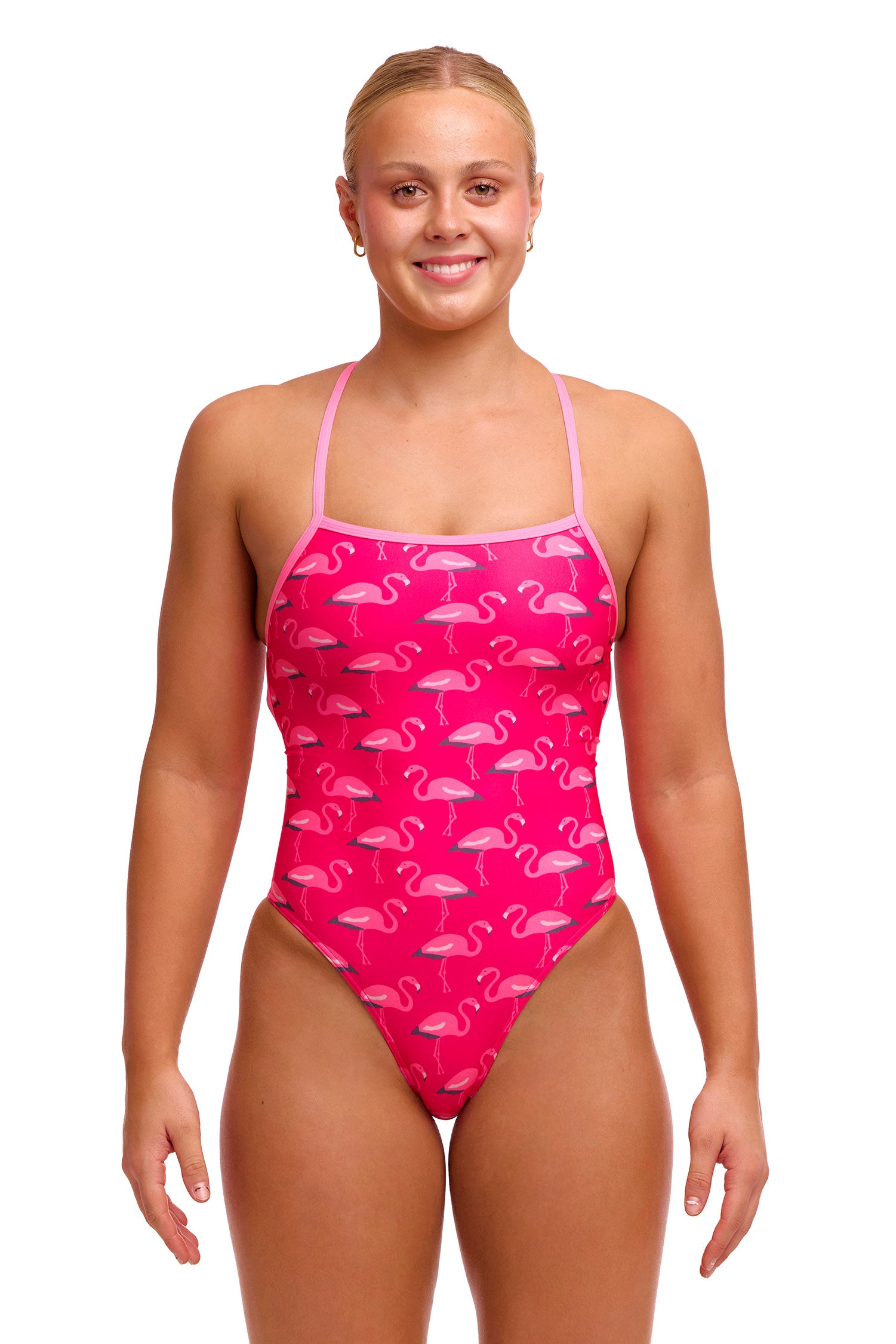 Ladies Strapped In One Piece Flaming Go Gos