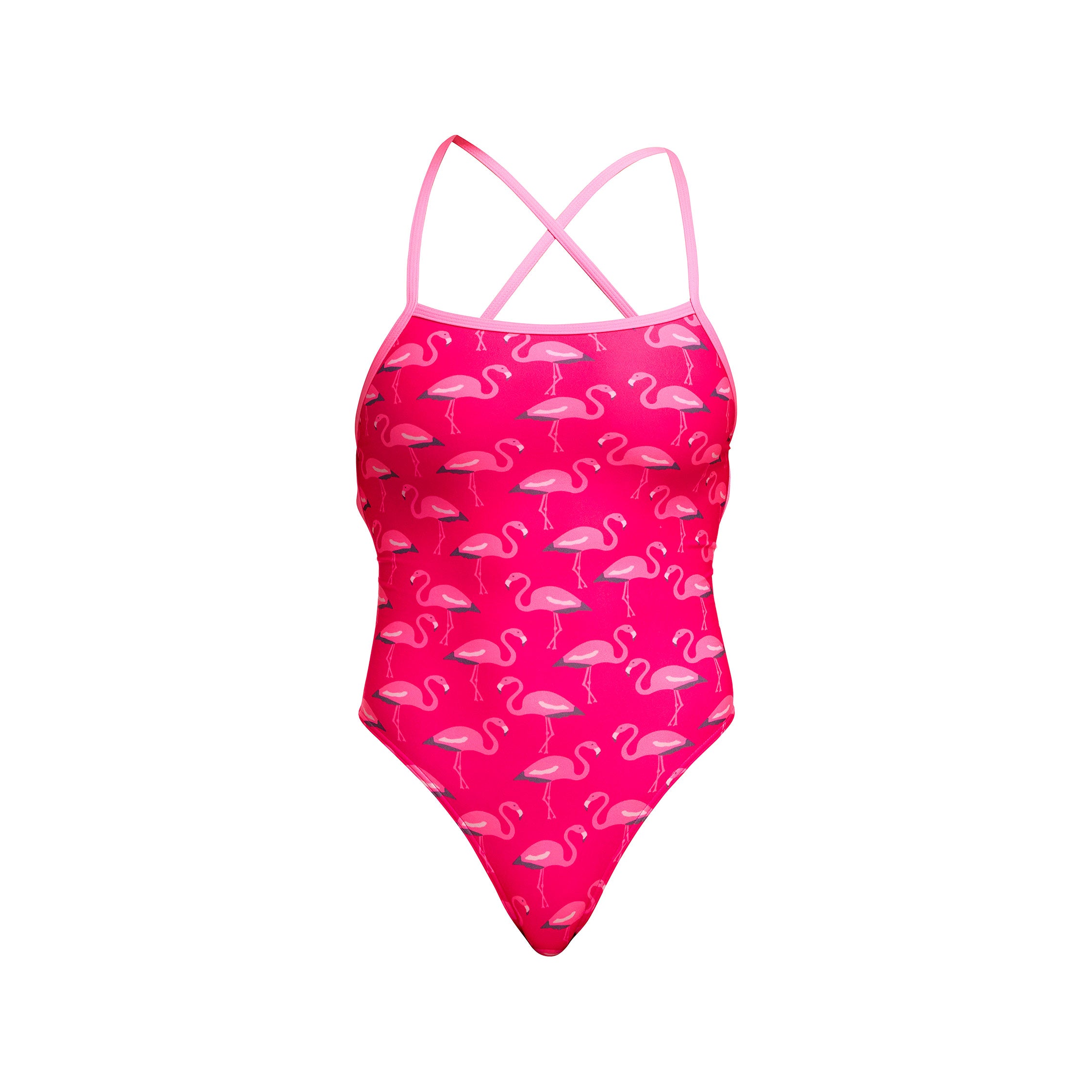 Ladies Strapped In One Piece Flaming Go Gos