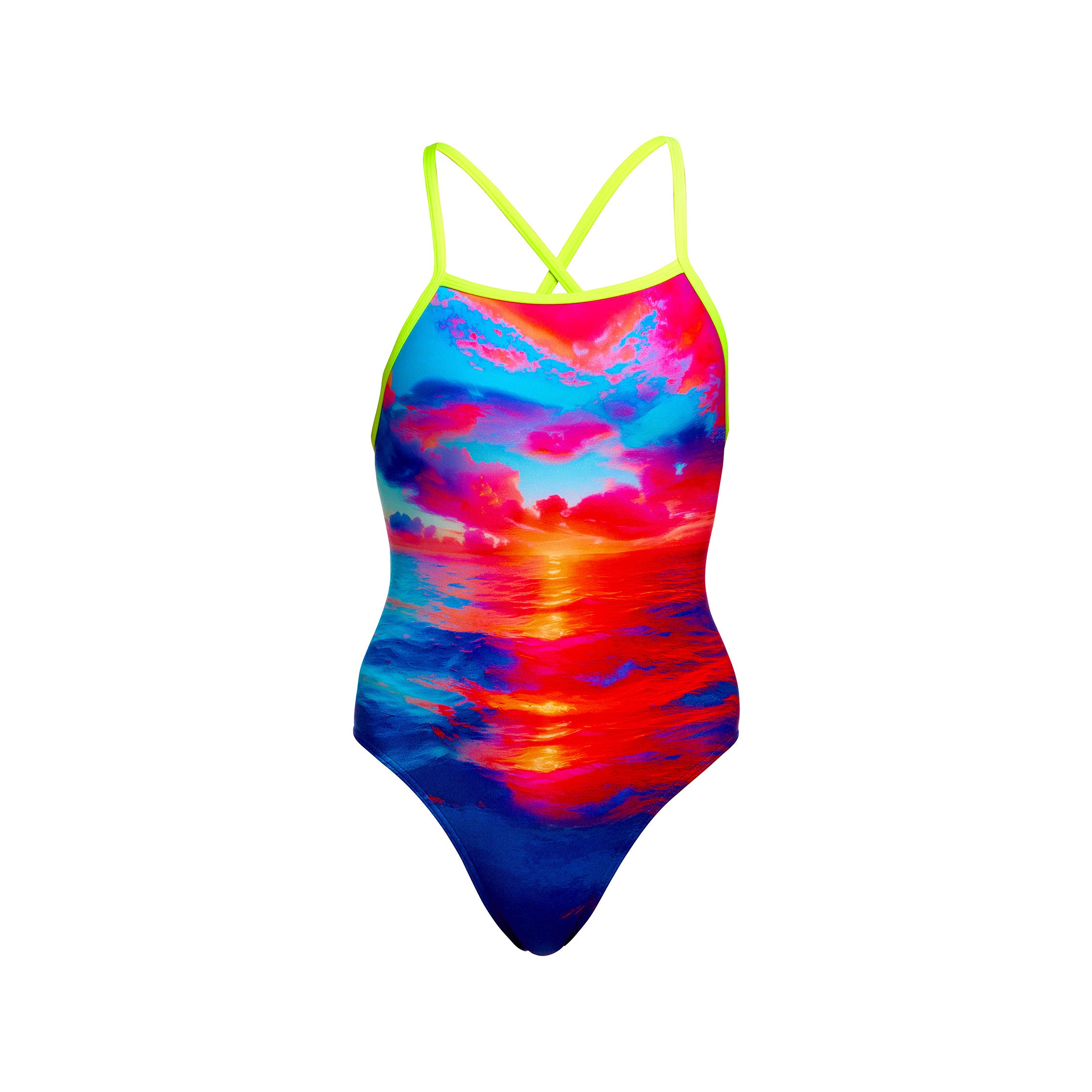 Girl's Tie Me Tight One Piece Sunset Delight