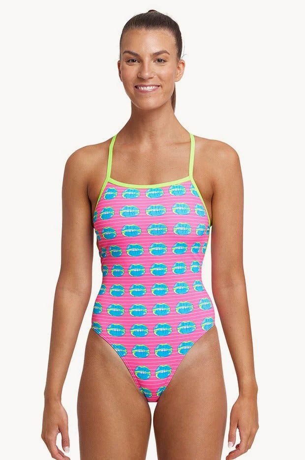 Funkita Strapped In One Piece – Kiss Kiss | Swimwear Shack