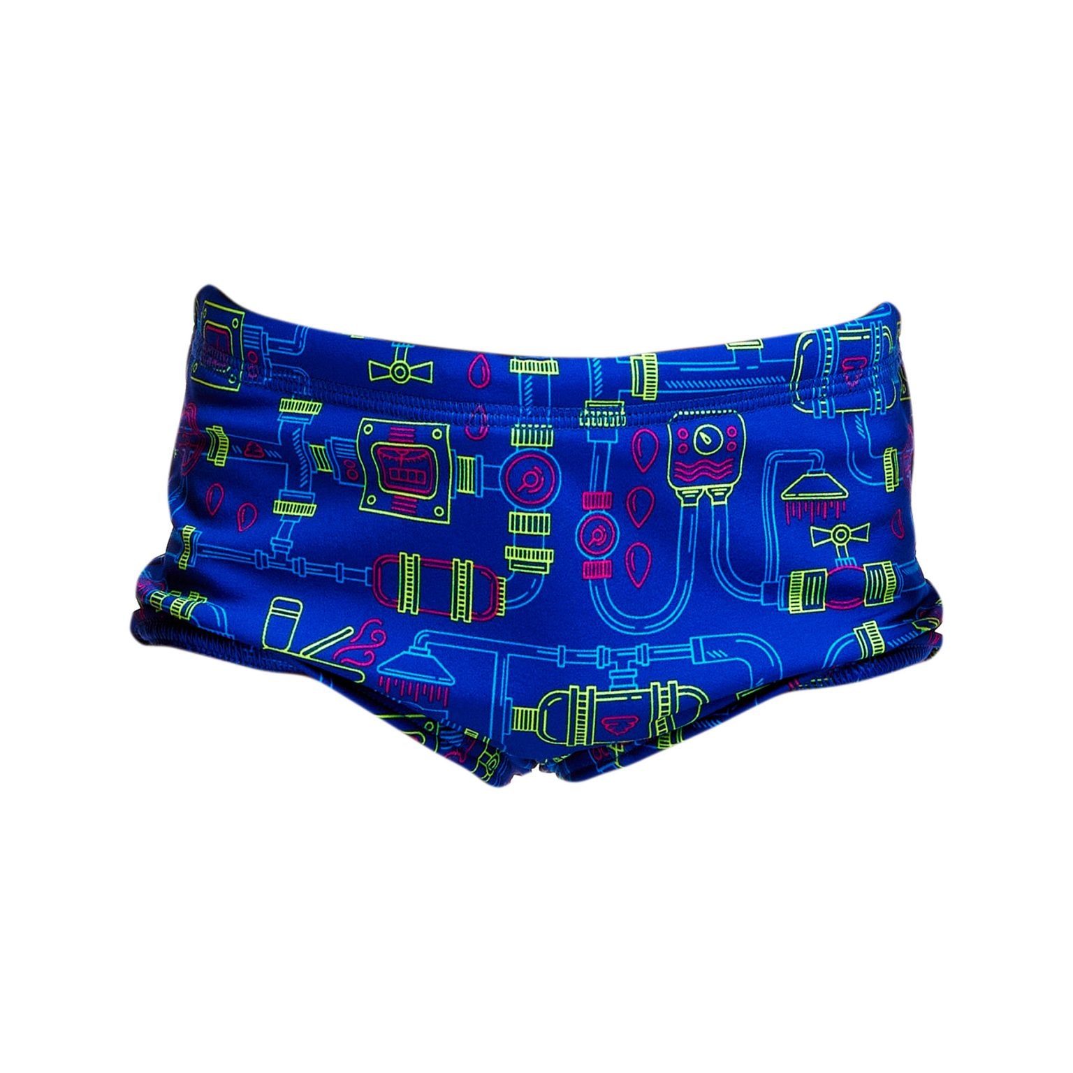 Funky Trunks Toddler Boys Printed Trunks Backed Up | Swimwear Shack