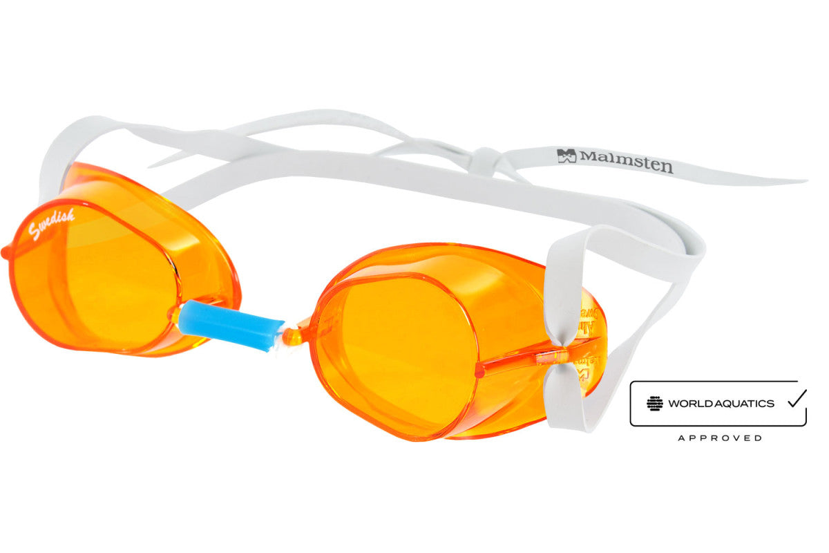 Malmsten Swedish Goggle Amber | FINA Approved Swim Goggles | Swimwear Shack