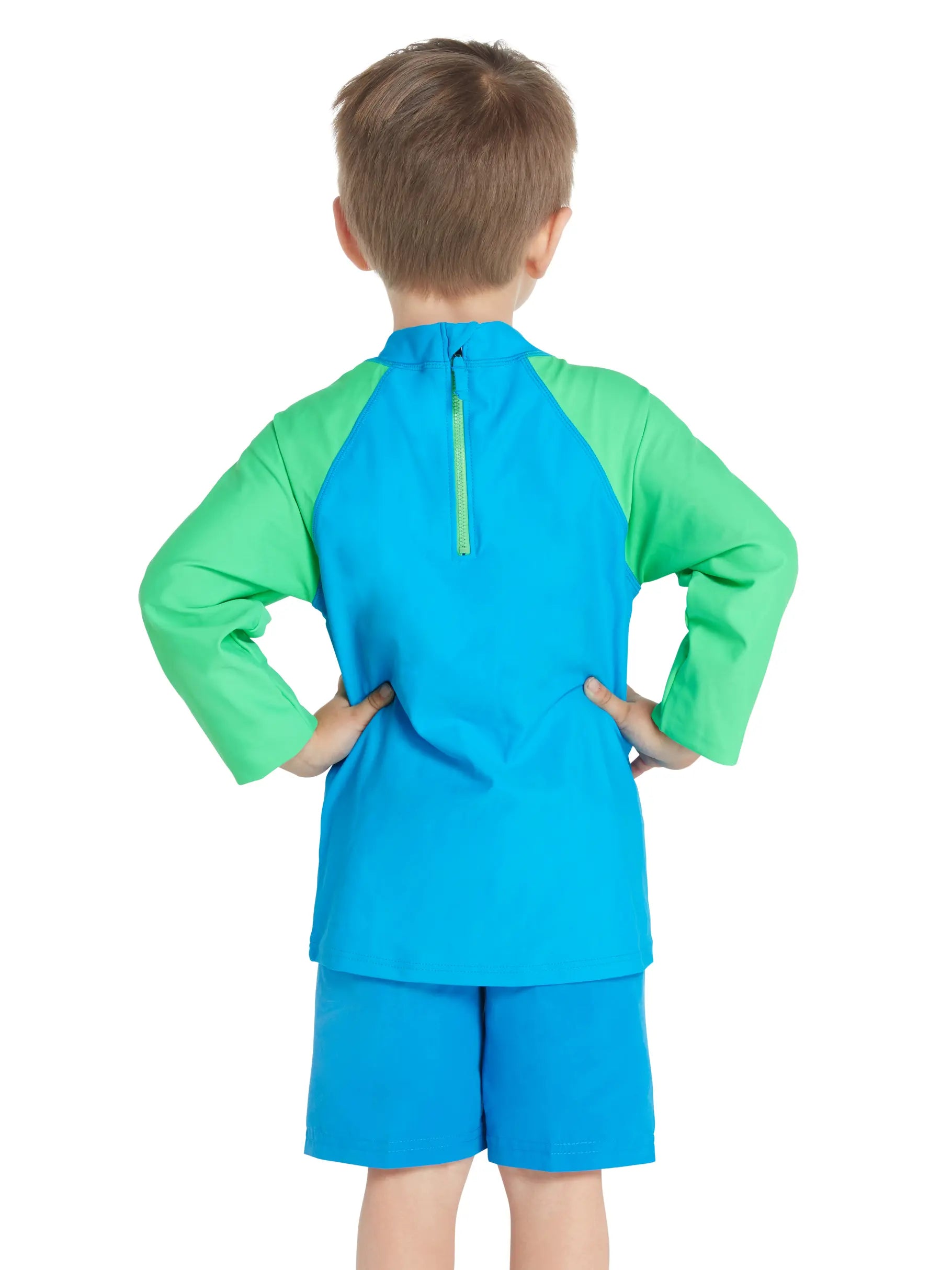 Zoggs Boys Long Sleeve Zip Sun Top Super Star | Swimwear Shack