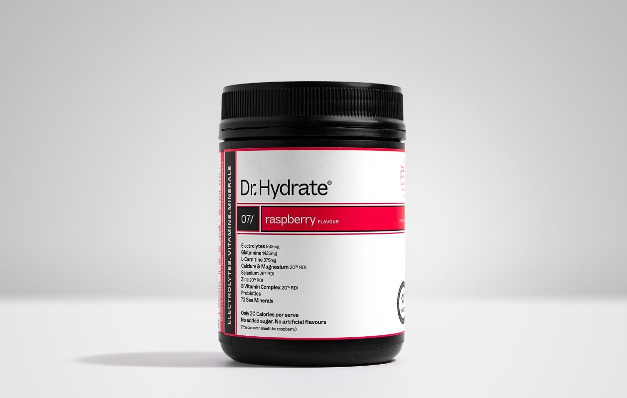 Dr. Hydrate Raspberry Jar – Electrolyte Hydration | Swimwear Shack