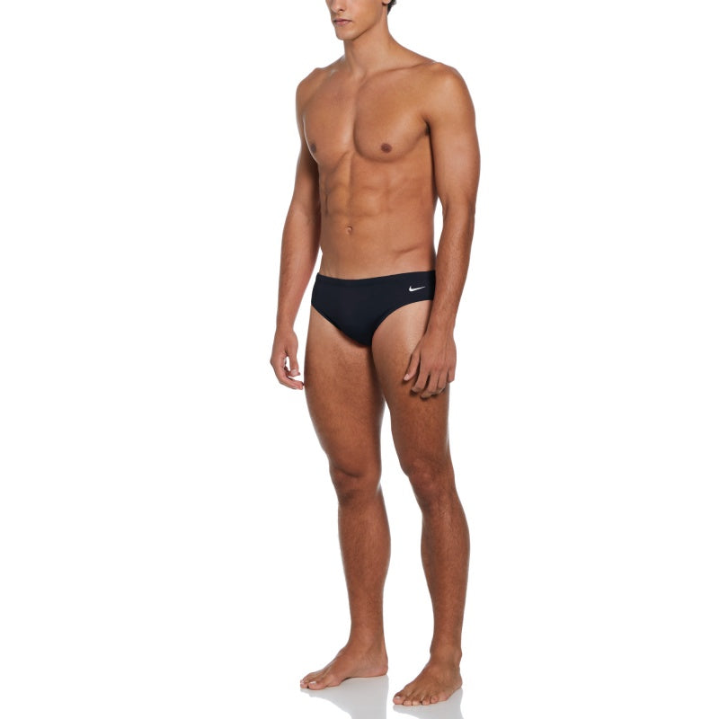 Nike Hydrastrong Men’s Solid Brief – Black | Durable Training Swimwear