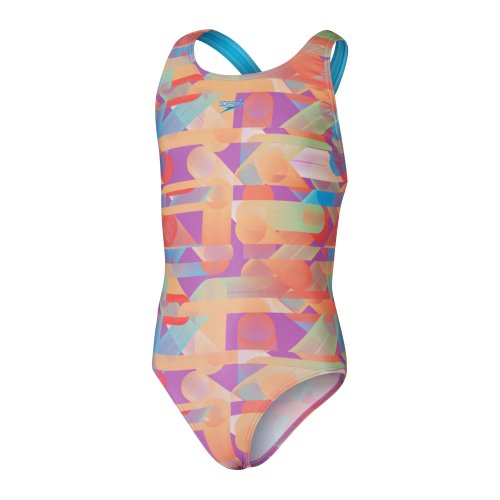 Speedo Allover Girls Leaderback One Piece | Swimwear Shack Australia