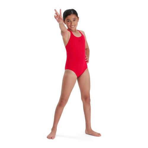 Speedo Girls Endurance+ One Piece Red Swimsuit | Swimwear Shack