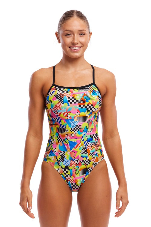 Funkita Junk Yard Women's Single Strap One Piece | Eco-Friendly & Stylish Swimwear