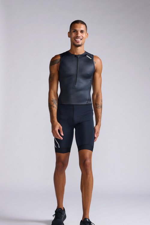2XU Men's Core Trisuit - Black | Triathlon Suit for Performance | Swimwear Shack | Tri Shack