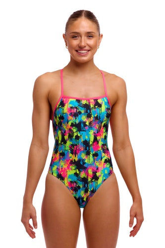 Funkita Ladies Strapped In One Piece – Blotchy Babe | Swimwear Shack