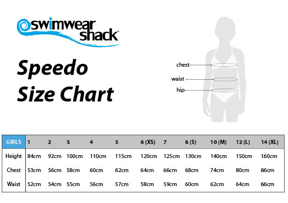 Speedo Swimwear Size Conversion Chart
