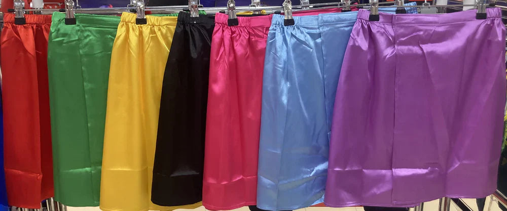 race suit skirts at Swimwear Shack. Satin skirts that help your competition tech suit slide on quickly and easily