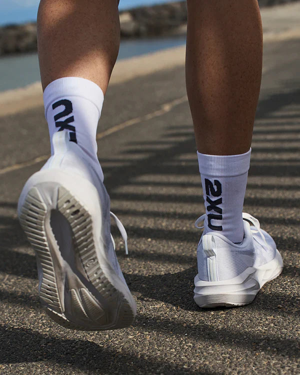 2XU sports & compression socks at Swimwear Shack — graduated compression, cushioned crew & ankle socks for running, training & triathlon