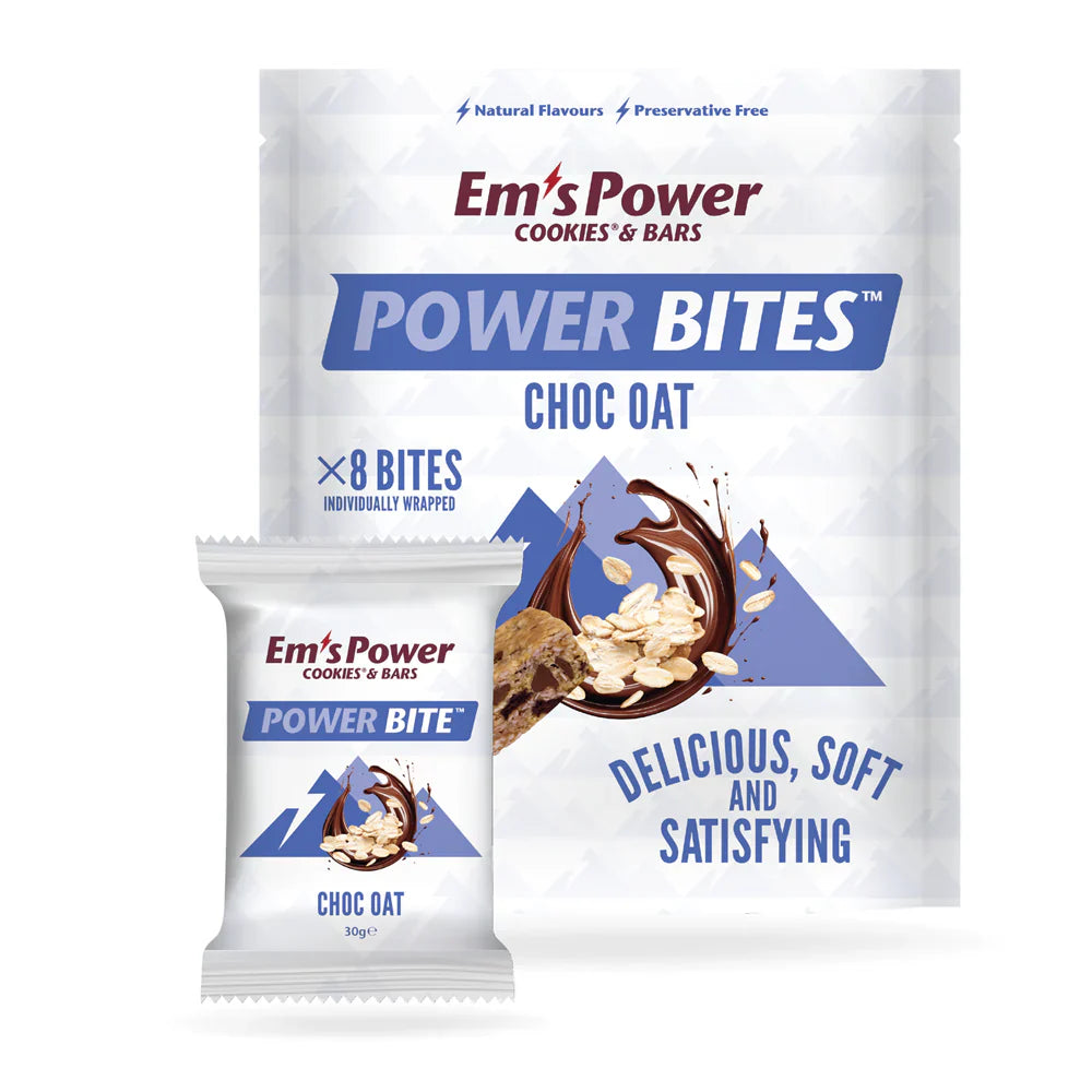 Swimming and triathlon nutrition including Em's Power Bits and Dr Hydrate at Swimwear Shack