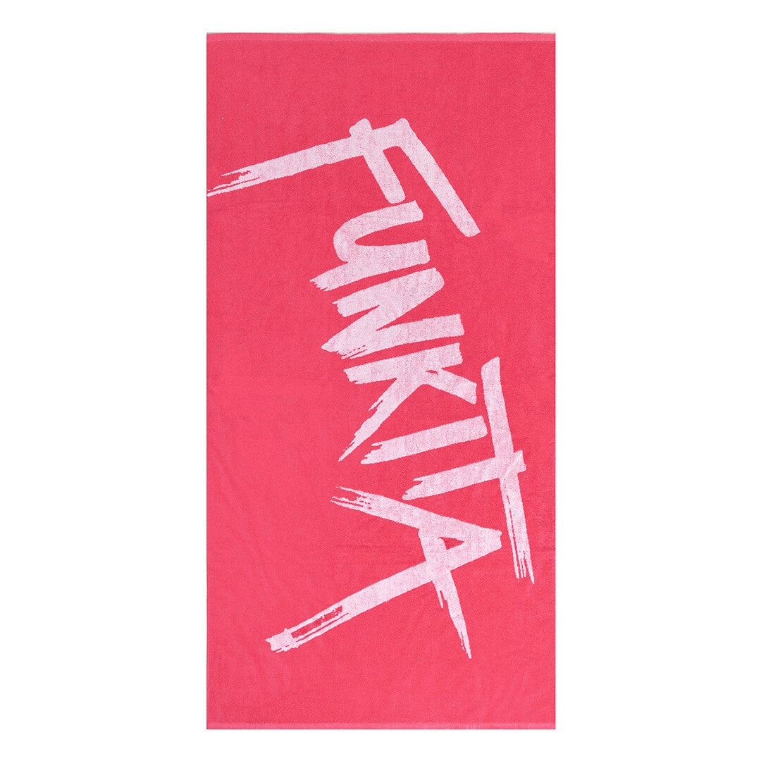 Funkita Cotton Jacquard Towel - Tagged Pink