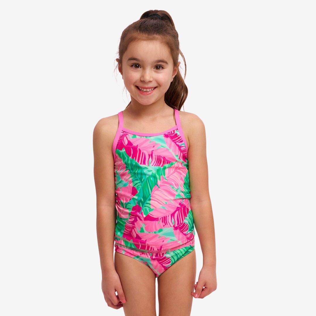Funkita Girls Swim Steady Tankini & Brief Tropic Palm | Swimwear Shack