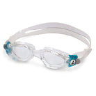 Aquasphere Kaiman Compact Swim Goggles - Clear/Aqua | Swimwear Shack