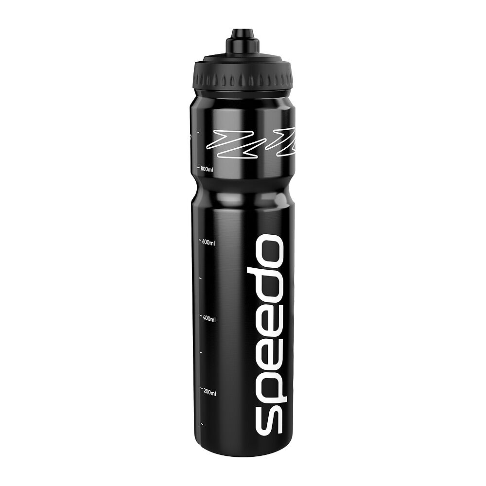 Speedo 1L Water Bottle – Black | Swim Training Accessories – Swimwear Shack