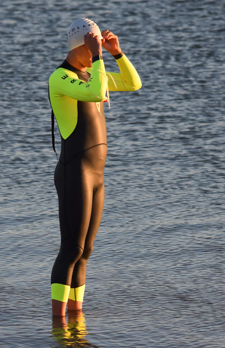 Volare V1 Men's Triathlon Wetsuit | High-Vis Yamamoto Neoprene | Swimwear Shack