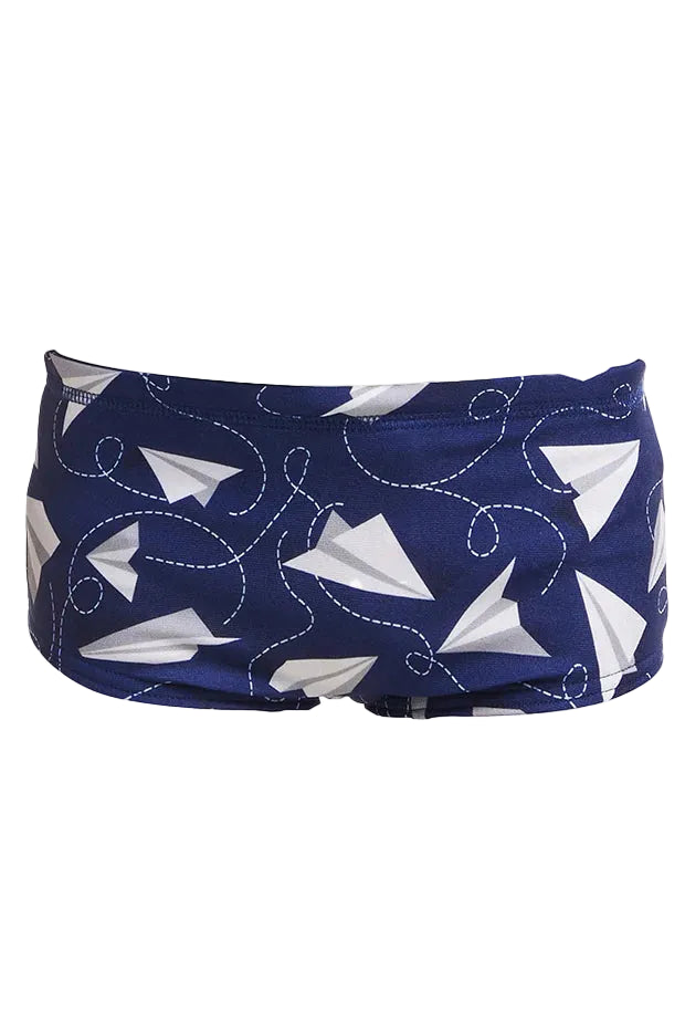 Funky Trunks Toddler Boys Printed Trunks Paper Plain