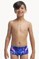 Funky Trunks Toddler Boys Printed Trunks Cyber City | Swimwear Shack