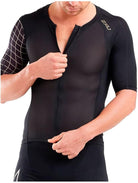 2XU Men's Comp Sleeved Tri Top – Black/Gold | Swimwear Shack