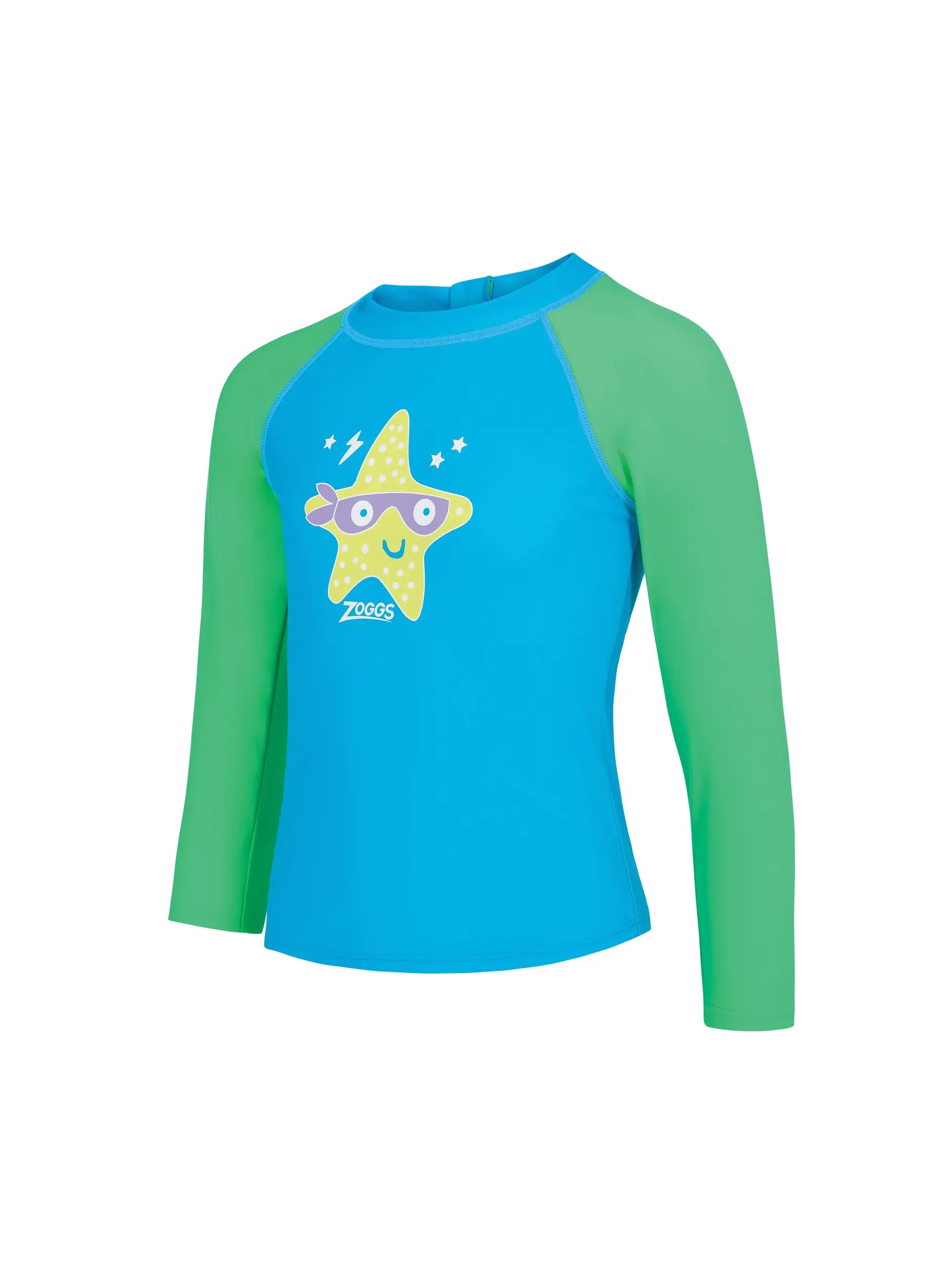 Zoggs Boys Long Sleeve Zip Sun Top Super Star | Swimwear Shack
