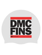 DMC Fins White Swim Cap | Comfortable & Durable Silicone Cap | Swimwear Shack