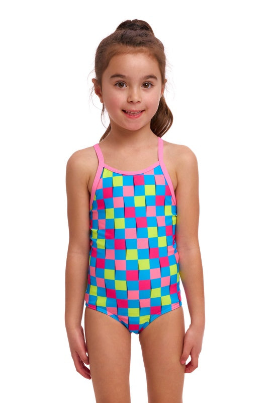 Funkita Post It Toddler Girls One Piece Swimsuit | Swimwear Shack Australia