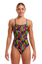 Funkita The Climb Women's Single Strap One Piece - Stylish & Durable Swimwear