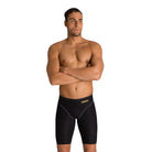 Arena Mens Black Gold Carbon Core Jammer